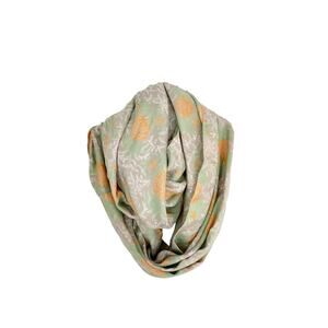 Liz Claiborne New York scarf woven pineapple infinity wrap comfort accessory